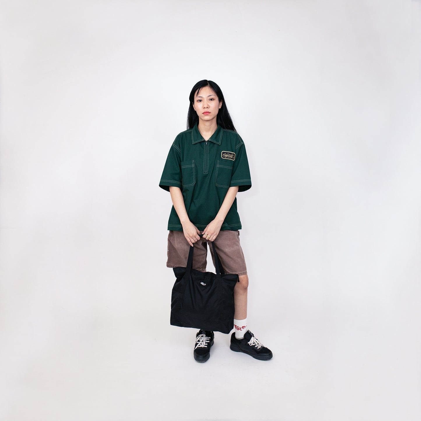 Zip Up Workshirt (Green)