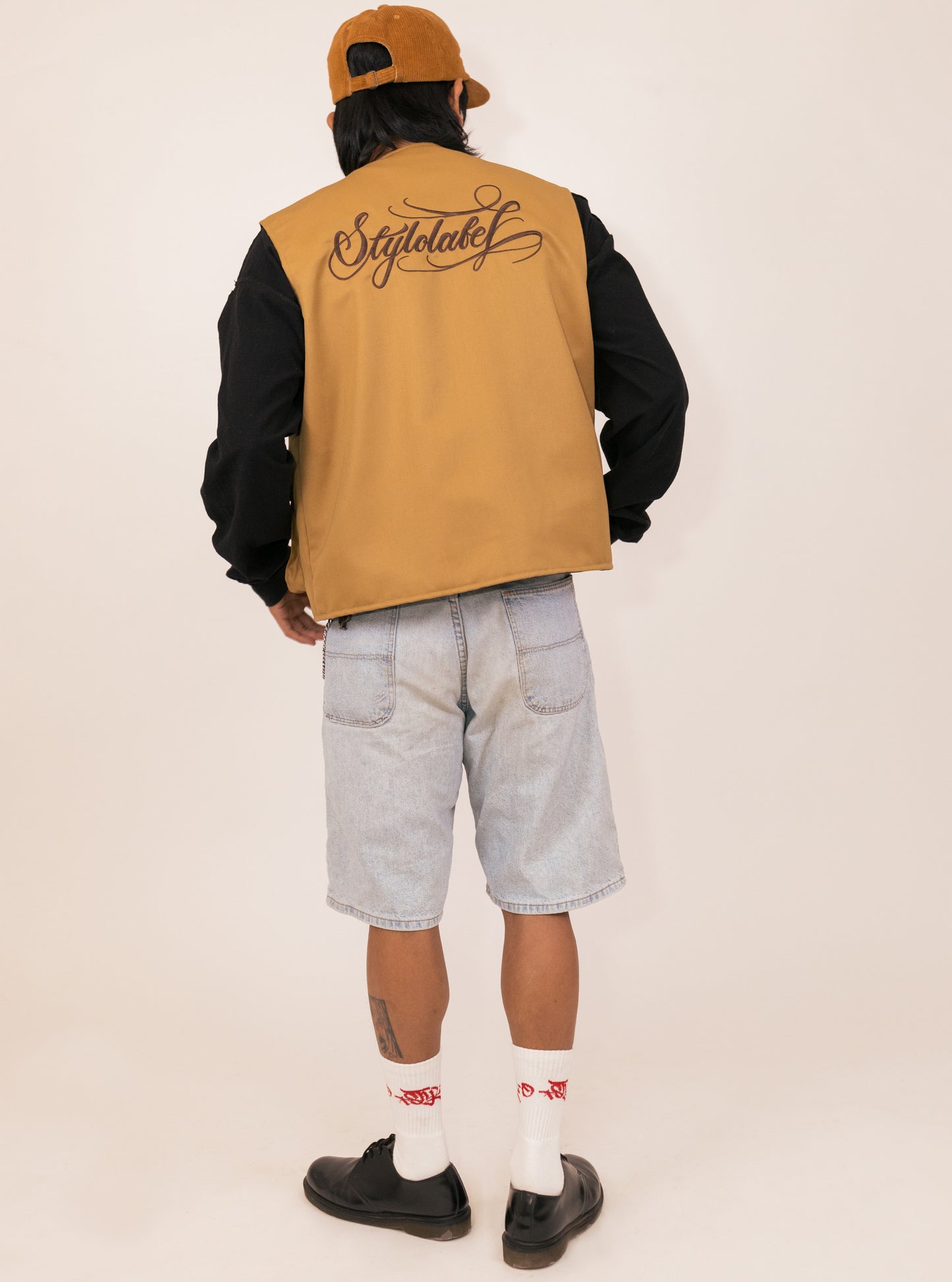 Reversible Utility Vest (Khaki/Black)