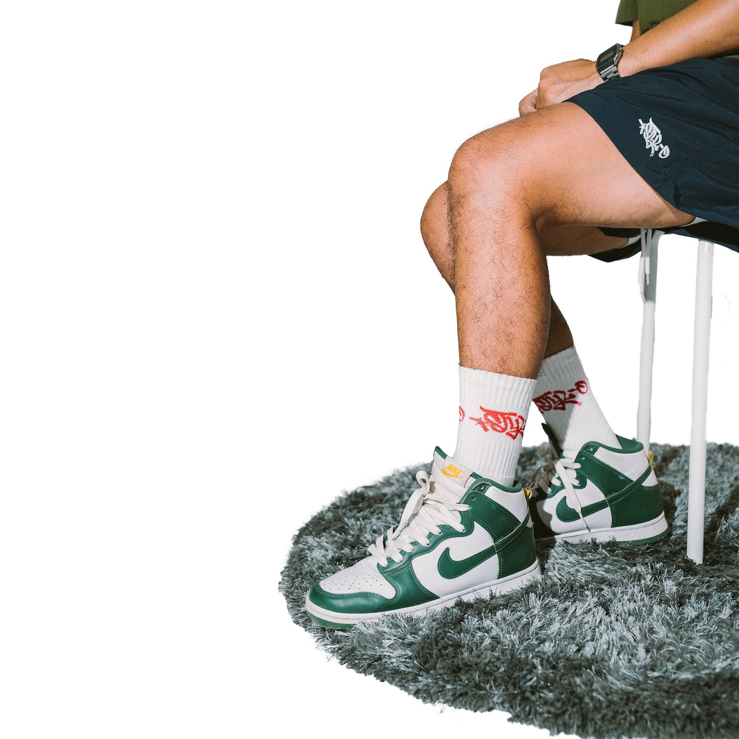 Crew Socks (White/Red)