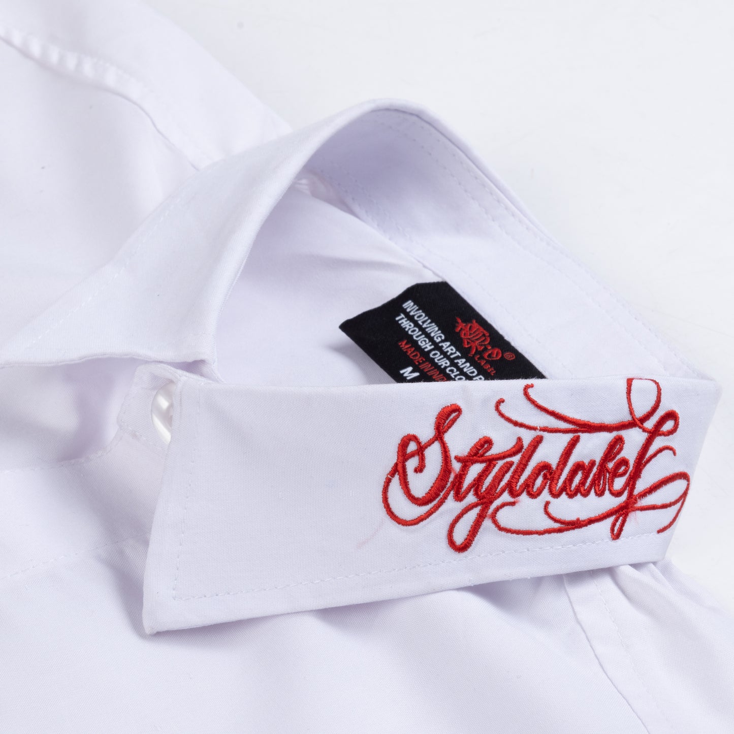 Embroidered Collar Shirt