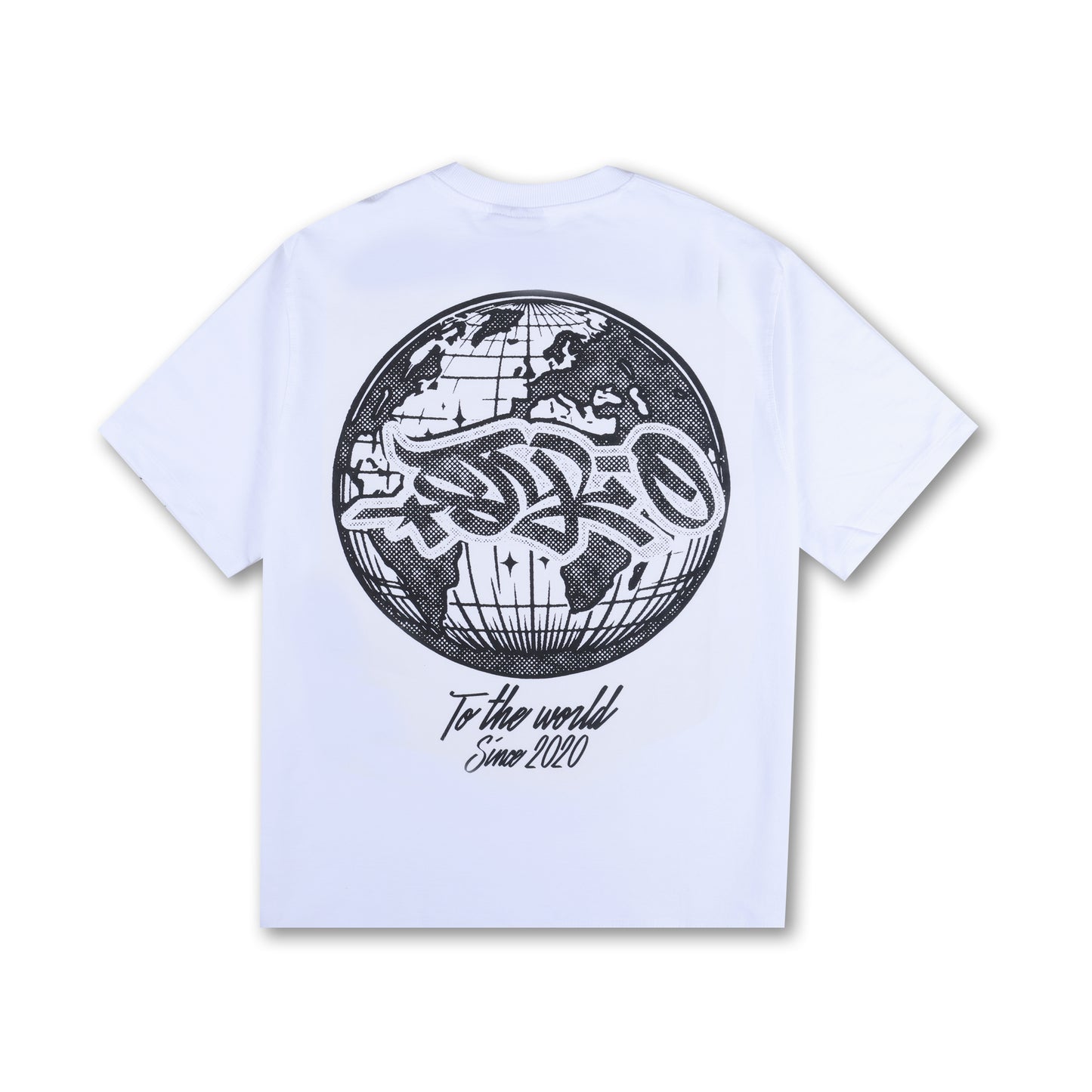 To The World Tag Tee (White)