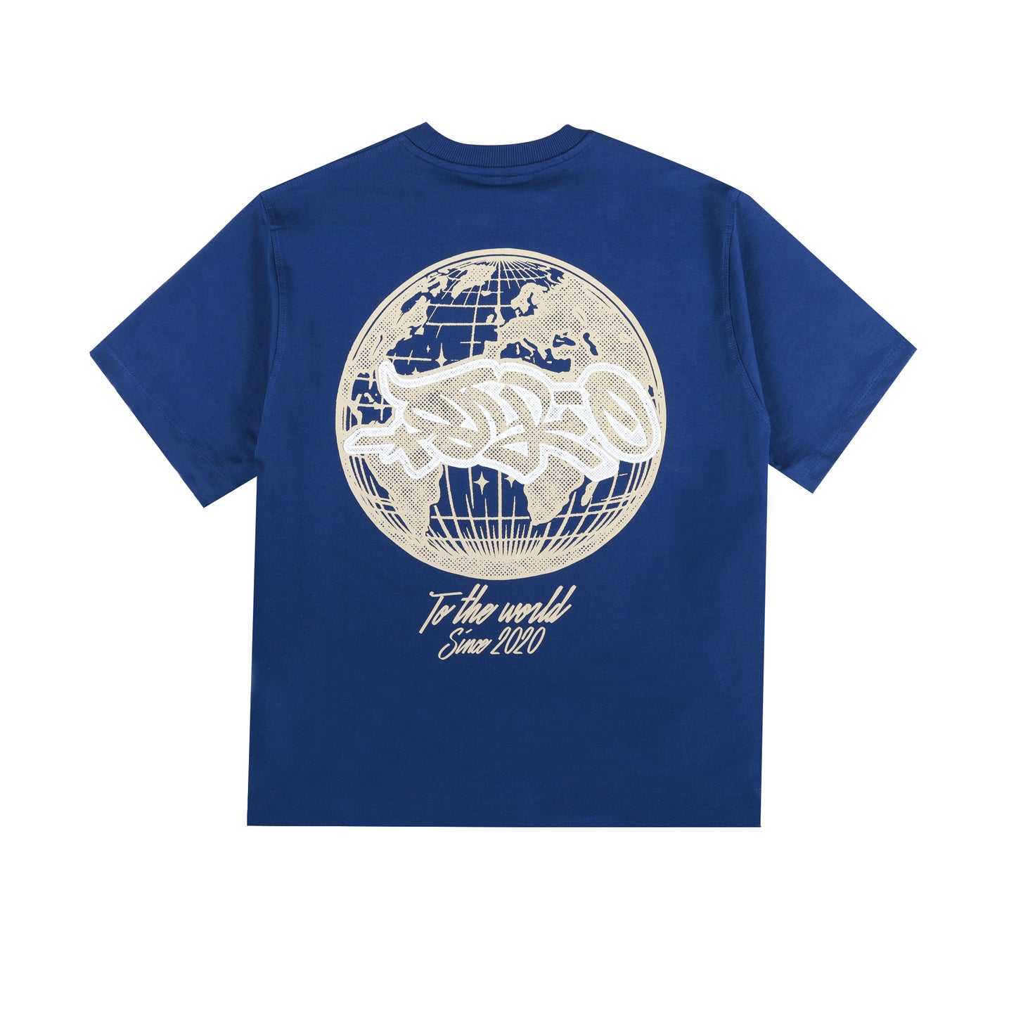 To The World Tag Tee (Blue)