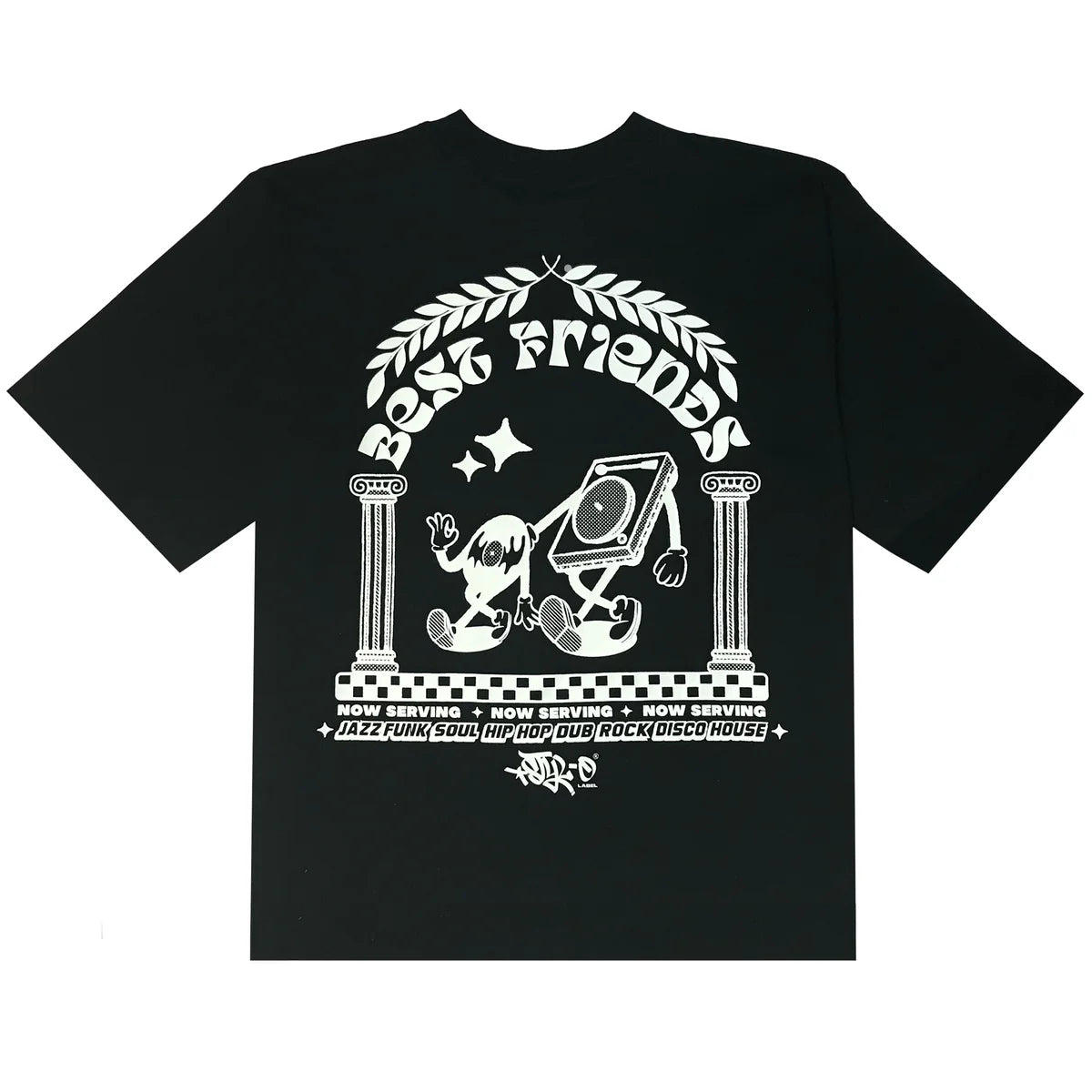Best Friends Vinyl Record Player Tee (Black)