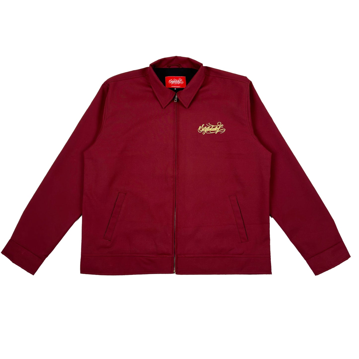 Zip Work Jacket (Maroon)