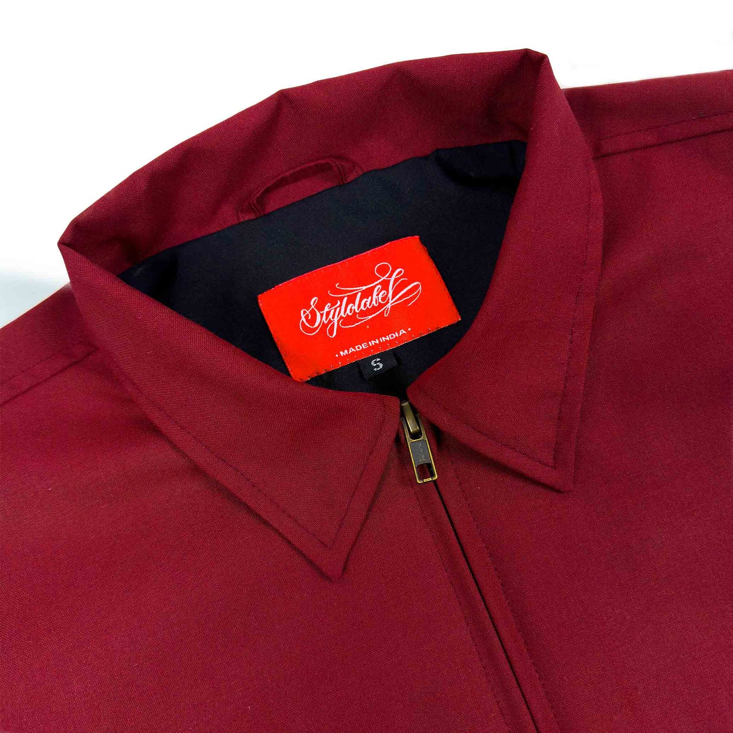 Zip Work Jacket (Maroon)