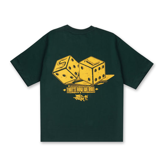 That's How We Roll Dice Tee (Green)
