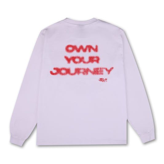 Own Your Journey Long Sleeves Tee (White)