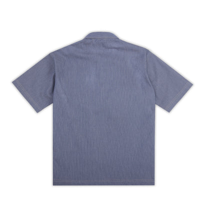 Oval Zip Up Workshirt (Blue)
