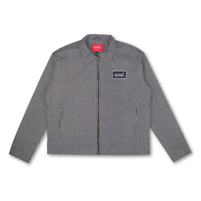 Hickory Stripe Work Jacket (Black)