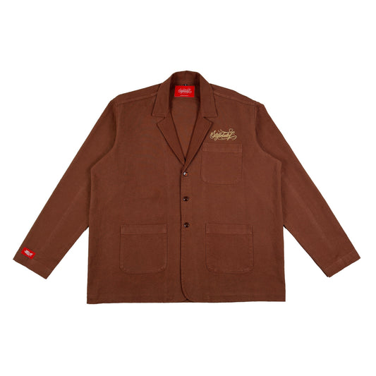 Washed Chore Blazer (Brown)